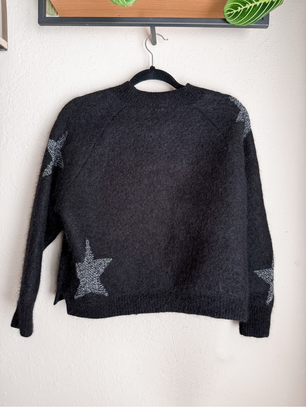 AllSaints Star Sweater in Black & Silver - Picture 5 of 7